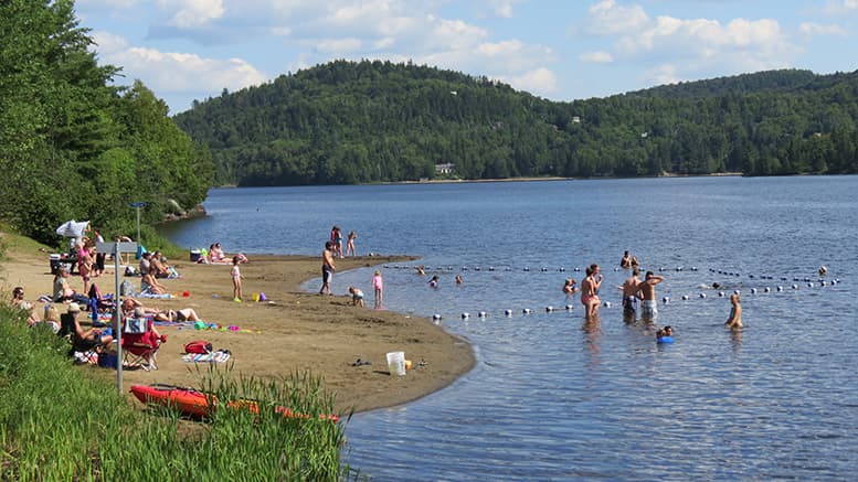 Plage du lac Raymond