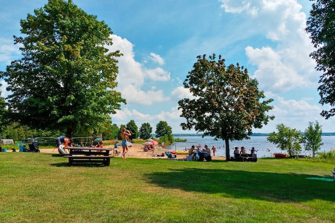 Plage du camping Chatham